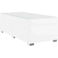 VidaXL Bettrahmen mit Matratze Weiß 100 x 200 cm
