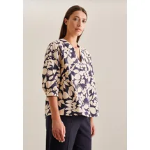 Seidensticker Bluse 'Schwarze Rose' - Beige,Dunkelblau - XS