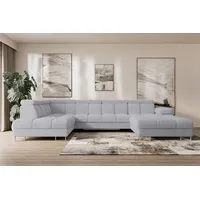 altdecor Ecksofa COMA U Cord 3-Sitzer Grau