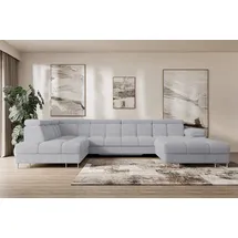 altdecor Ecksofa COMA U Cord 3-Sitzer Grau