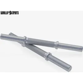 Gorilla Sports Kurzhantelset 30 kg 2er Set Ø 30mm schwarz