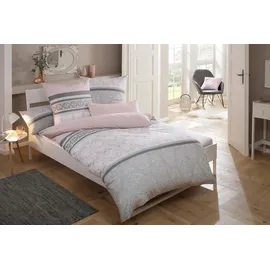 OTTO home Cremona romantisch Rosa 135 x 200 cm + 80 x 80 cm