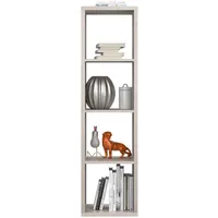 Forte Mauro Regal 1 x 4 Fächer, Holzwerkstoff, Sandeiche,