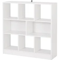 Woltu Bücherregal 8 Fächer  Weiß