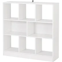 Woltu Bücherregal 8 Fächer  Weiß