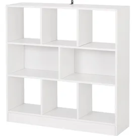 Woltu Bücherregal 8 Fächer  Weiß