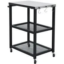 TAINO Grillwagen 72 cm Metall schwarz