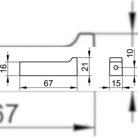 Keuco Bademantelhaken Edition 11 67mm, verchromt