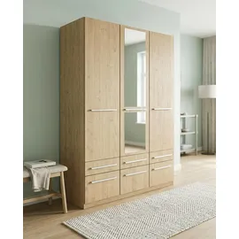 Priess Wäscheschrank Barcelona 140 x 193 x 54 cm Braun/Beige