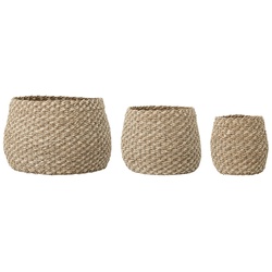 Bloomingville - Seegras Korb-Set, natur (3er Set)