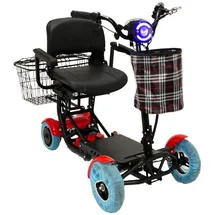 urban hopper Best Ager Fold Elektro Seniorenmobil Faltbar 4-Rad 6 km/h rot