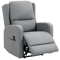 Homcom Relaxsessel Elektrisch 77 x 107 x 89 cm Grau mit Knetmassage und Fernbedienung