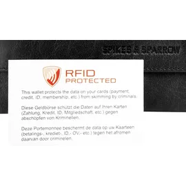 Spikes & Sparrow Bronco Geldbörse Damen schwarz