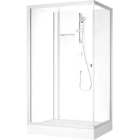 Marwell Komplettdusche Fresh Shower Rectangle, BxT: 115x90 cm, mit Fronteinstieg und Gleittüren silberfarben