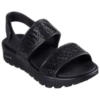 SKECHERS Sandale »ARCH FIT FOOTSTEPS-ENCHANT«, mit Luxe Foam Gr. 40, schwarz, - 57696165-40