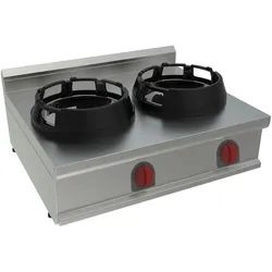 EURAST - Wok mit 2 gasflammen auftisch - 800x700x280 mm - 28 Kw - 3288207L