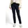 Damen Chinohose mit Gürtel und Stretch Blau 40