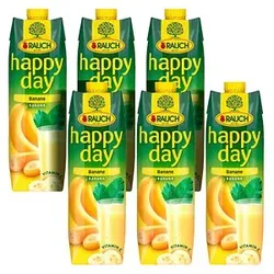 happy day Fruchtnektar Banane 6x1,0 l