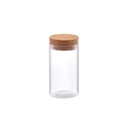 Zeller Vorratsglas mit Korkdeckel 19685 , Fassungsvermögen: 175 ml