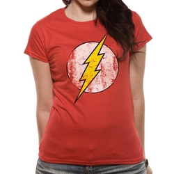 The Flash T-Shirt The Flash Damen T-Shirt Rot L XL XXL DC-Comics L