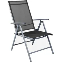 Mojawo Garten Klappstuhl 54 x 64 x 106 cm silbergrau/anthrazit 6 St.