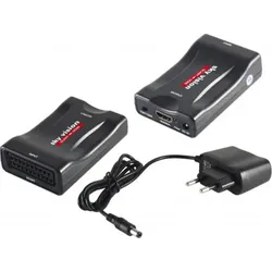 SKY VISION Adapter "SHC 01 - Scart zu HDMI Konverter", schwarz, B:17cm H:5cm T:11,6cm, Adapter