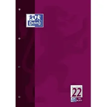 Oxford Arbeitsblätterblock A4 Lineatur 22 50 Blatt