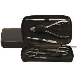 Windrose Ambiance Schmuckkasten Leder 12.5 cm schwarz