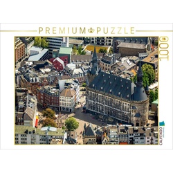 CALVENDO Puzzle CALVENDO Puzzle Luftbild vom Aachener Rathaus mit Innenstadt 1000 Teile Lege-Größe 64 x 48 cm Foto-Puzzle Bild von Prime Selection Kalender, 1000 Puzzleteile