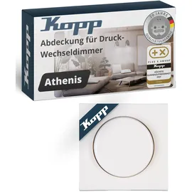 Heinrich Kopp GmbH Kopp Dimmer Abdeckung Athenis, Schutzart IP20, Drehknopf, in Reinweiß, - Anthrazit