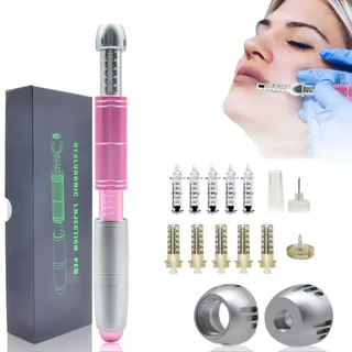 AECEVAN 2 In 1 Hyaluron Stift 0.3/0,5 Ml Hyaluronsäure Zerstäuber Stift Lip Füller Lippe Anheben Anti Falten Mit 10 Stücke Spritze Für Schönheit