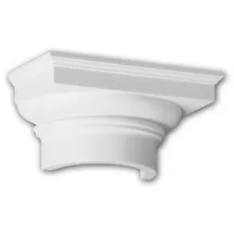 PROFHOME DECOR Halbsäulen Kapitell 1 St. 415102  weiß