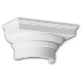 PROFHOME DECOR Halbsäulen Kapitell 1 St. 415102  weiß