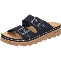 Rieker Damen V8751 Pantolette, schwarz, 41 EU