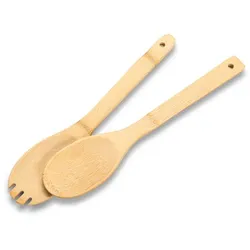 Salatbesteck 2tlg. Braun