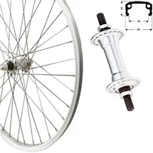 Roland Vorderrad 24, silber, Kastentyp, Aluminiumfelge und -nabe - Silber