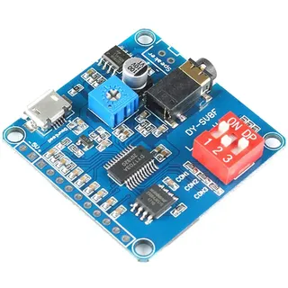 DONGMIAN Mini DY-SV8F MP3-Musik-Player, Sprachwiedergabe-Modul-Platine, serielle Steuerung, SD/TF