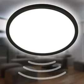 Briloner LED Panel 29,3 cm 18W schwarz