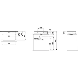 Laufen Val Aufsatzwaschtisch 65 x 42 cm (8162840001041)