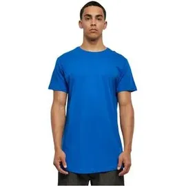 URBAN CLASSICS Shaped Long Tee blau M