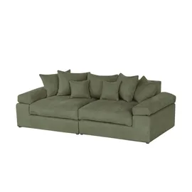 Smart Big Sofa Lionore ¦ grün ¦ Maße (cm): B: 242 H: 86 T: 121.0