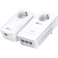 TP-LINK AV1300 AC1200 Gigabit Passthrough Powerline ac Wi-Fi Kit, 2er-Bundle (TL-WPA1300P KIT)