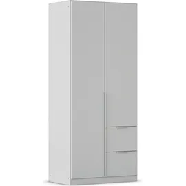 Rauch Drehtürenschrank »Kleiderschrank Schrank Garderobe AGORDO mit Dekor- oder Hochglanzfront«, (in zwei Griff-Farben mit Dekor- oder Hochglanzfront), mit Außenschubkästen, in 6 Breiten und 2 Höhen MADE IN GERMANY, grau