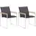 vidaXL Gartenstuhl 60 x 59 x 85 cm grau 2 St.