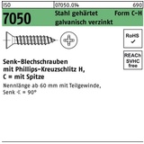 Reyher Blechschraube ISO 7050 SEKO Spitze/PH 4,8x80 -C-H Stahl geh.galv.verz. 250St.