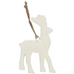 IB Laursen Kleine Figur zum Hängen, Rentier weiss