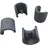 Lafuma Bodenschoner 4er-Set Ø 20 mm Kunststoff grau