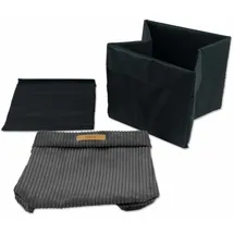 lycce Aufbewahrungskorb Faltbare Aufbewahrungsbox Cord 4P 33 x 33 x 31 cm grau