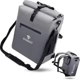 radgeist 3in1 Fahrradtasche Gepäckträger grau
