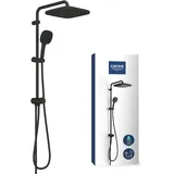 Grohe Vitalio Comfort Duschsystem mit Umstellung Wandmontage mattschwarz